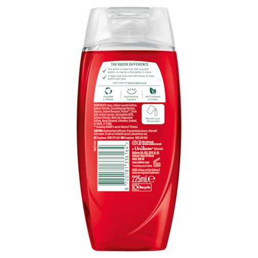 Radox Feel Ready Shower Gel 225ml with Pomegranate & Apple
