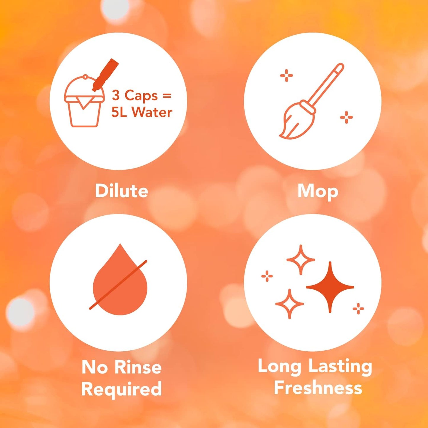 Asevi Intense Scent Concentrated Orange Floor Cleaner 1L