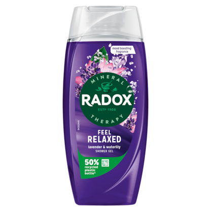 Radox Feel Relaxed Shower Gel 225ml with Lavender & Waterlily