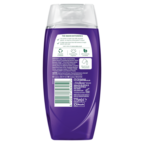 Radox Feel Relaxed Shower Gel 225ml with Lavender & Waterlily