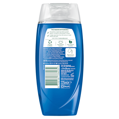 Radox Feel Awake 2-in-1 Shower Gel 225ml with Sea Minerals & Fennel