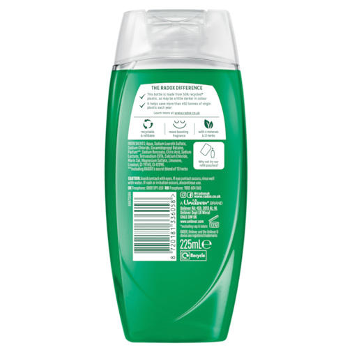 Radox Feel Refreshed Shower Gel 225ml with Eucalyptus & Citrus