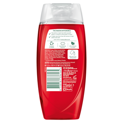 Radox Feel Ready Shower Gel 225ml with Pomegranate & Apple