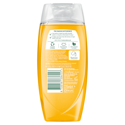 Radox Feel Revived Shower Gel 225ml with Mandarin & Apricot