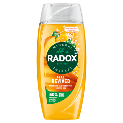 Radox Feel Revived Shower Gel 225ml with Mandarin & Apricot