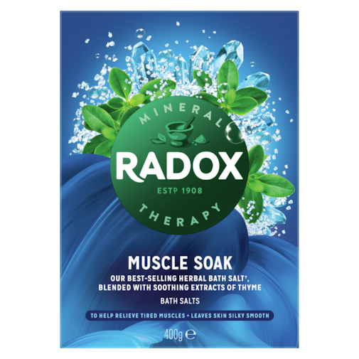 Radox Muscle Soak Bath Salts 400g with Thyme Extracts