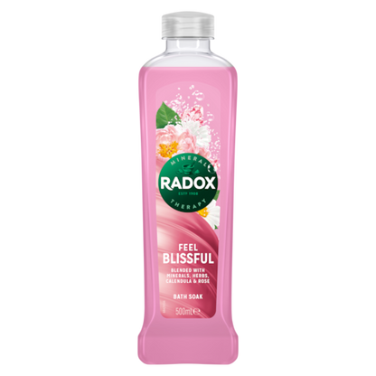 Radox Feel Blissful Bath Soak 500ml with Calendula & Rose