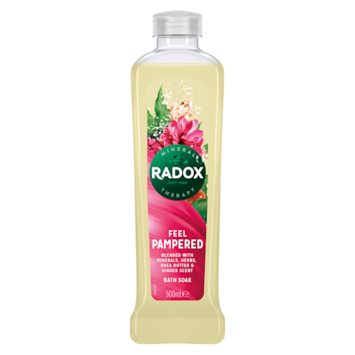 Radox Feel Pampered Bath Soak 500ml with Shea Butter & Ginger
