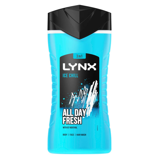 Lynx Ice Chill Shower Gel 225ml with Icy Menthol