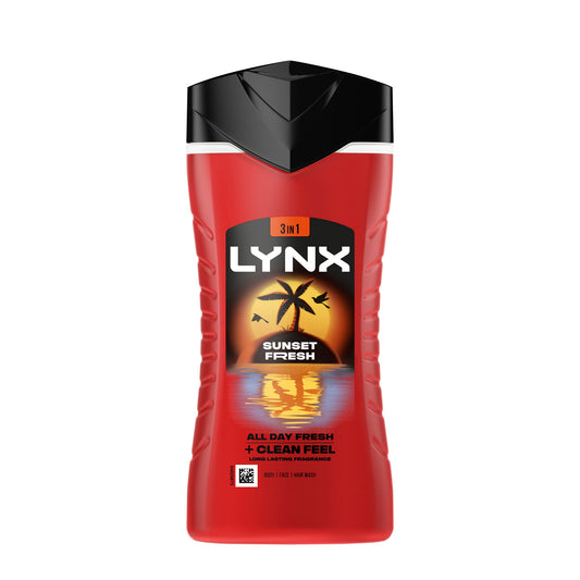 Lynx Sunset Fresh 3 in 1 Shower Gel 225ml