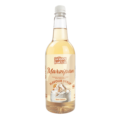 Skinny Barista Marzipan Flavour Syrup - Zero Calorie Sugar Free Skinny Coffee - 1 Litre