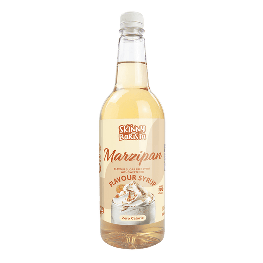 Skinny Barista Marzipan Flavour Syrup - Zero Calorie Sugar Free Skinny Coffee - 1 Litre