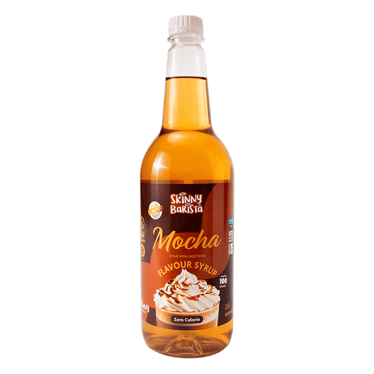 Skinny Barista Mocha Flavour Syrup - Zero Calorie Sugar Free Skinny Coffee - 1 Litre